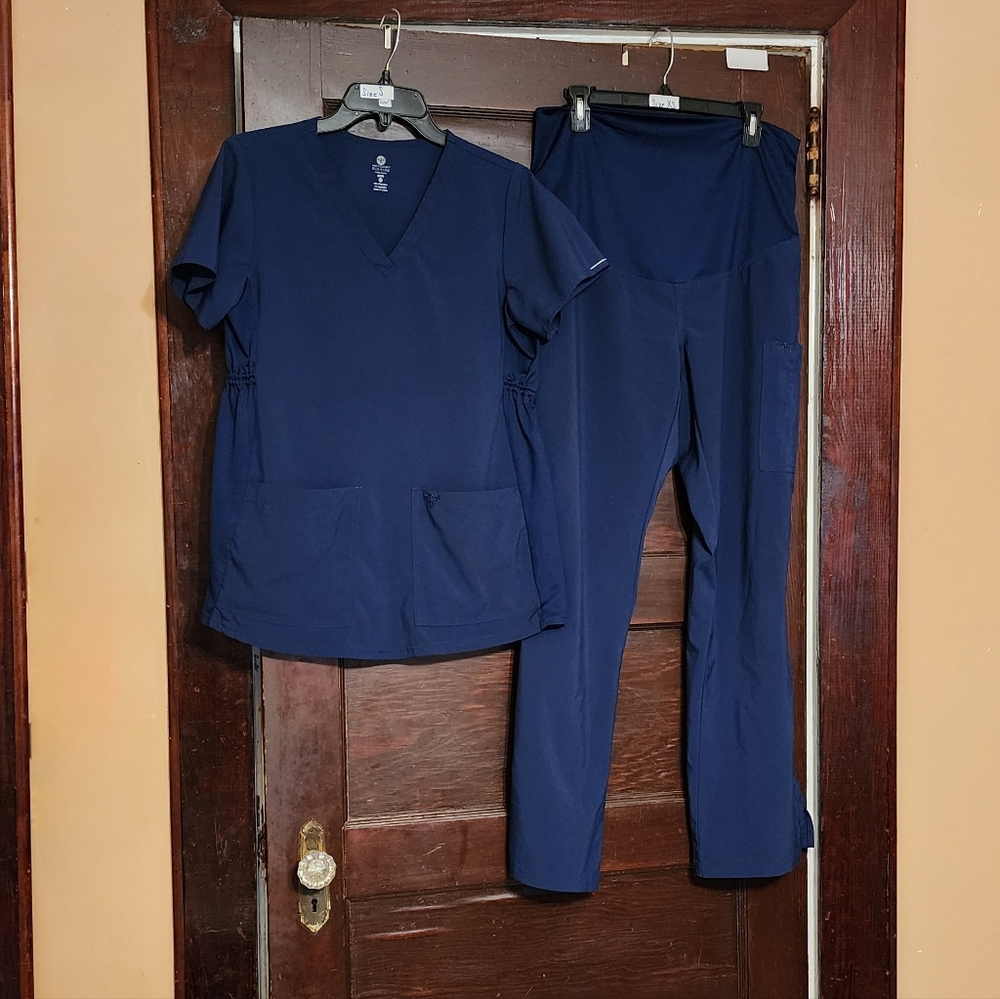 Navy Maternity Scrubs Size Small